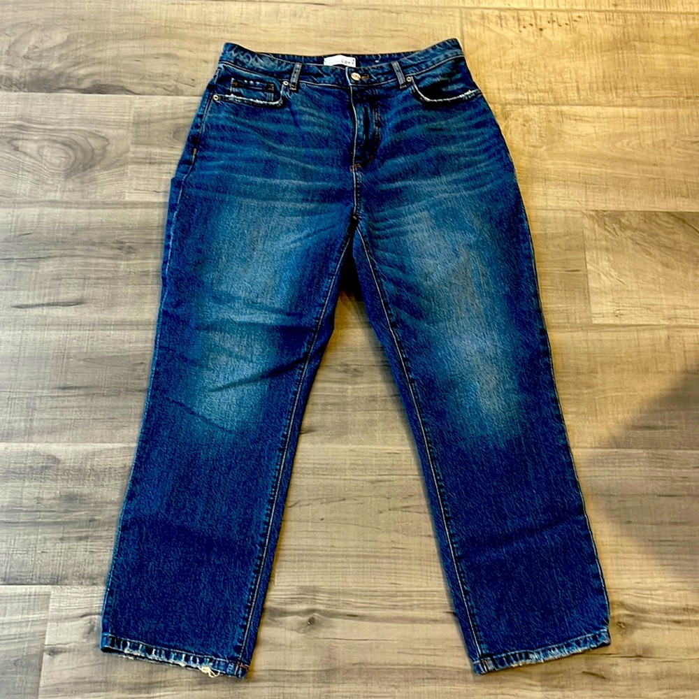 Loft curvy straight crop size 28